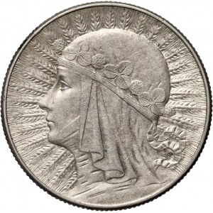 II RP, 5 zloty 1934, Warsaw, Head of a Woman