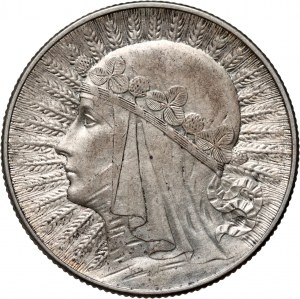 II RP, 5 złotych 1933, Warszawa, Głowa Kobiety