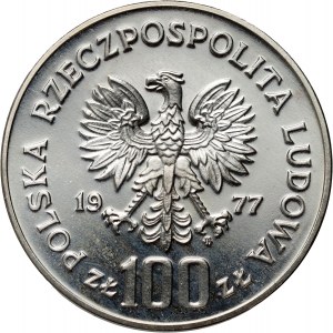 PRL, 100 zlotých 1977, Kráľovský hrad Wawel, PRÓBA