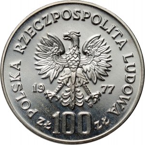 PRL, 100 Zloty 1977, Königsschloss Wawel, PRÓBA