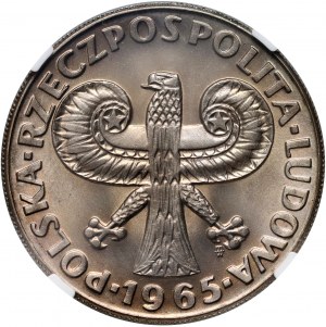 PRL, 10 zloty 1965, Colonna di Sigismondo