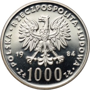 Polská lidová republika, 1000 zlotých 1984, Ochrana životního prostředí - Labuť, SAMPLE