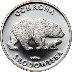 PRL, 100 złotych 1983, Ochrona Środowiska - Niedźwiedzie, PRÓBA