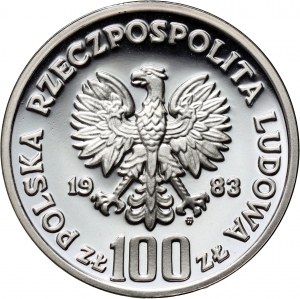 Volksrepublik Polen, 100 Zloty 1983, Umweltschutz - Bären, MUSTER