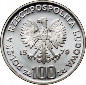 PRL, 100 złotych 1979, Ochrona środowiska - Ryś, PRÓBA