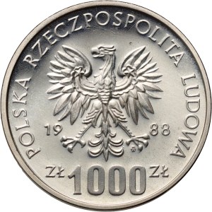 PRL, 1000 złotych 1988, Jadwiga, PRÓBA