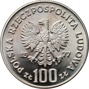 PRL, 100 złotych 1977, Henryk Sienkiewicz, PRÓBA