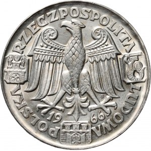 PRL, 100 złotych 1966, Mieszko i Dąbrówka, PRÓBA, srebro