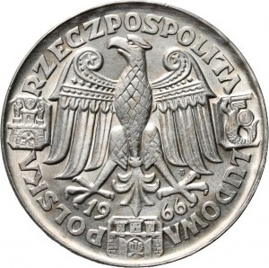 Repubblica Popolare di Polonia, 100 zloty 1966, Mieszko e Dąbrówka, PRÓBA, argento