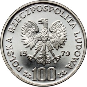 Poľská ľudová republika, 100 zlotých 1979, Ochrana životného prostredia - Kozica, PRÓBA