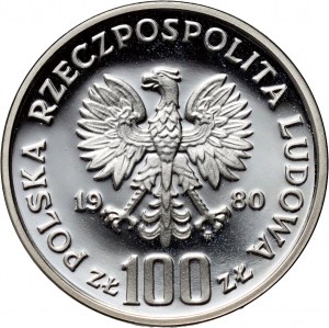 Repubblica Popolare di Polonia, 100 zloty 1980, 50 anni della Dar Pomorza, CAMPIONE