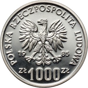 Volksrepublik Polen, 1000 Zloty 1985, Przemysław II, PRÓBA