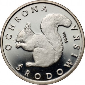 République populaire de Pologne, 1000 zloty 1985, Écureuil, ÉCHANTILLON