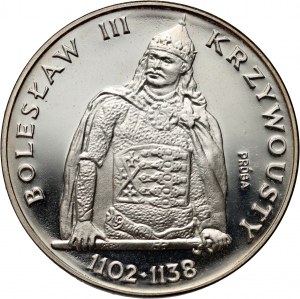 République populaire de Pologne, 200 zlotys 1982, Boleslaw III le Gentilhomme, demi-poste, ÉCHANTILLON