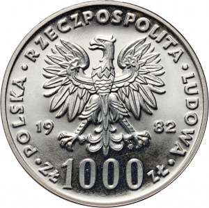 Volksrepublik Polen, 1000 Zloty 1982, Johannes Paul II, SAMPLE