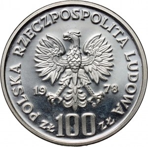 PRL, 100 złotych 1978, Ochrona środowiska - Bóbr, PRÓBA