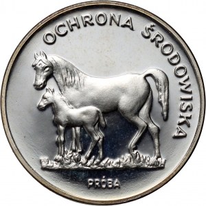 Poľská ľudová republika, 100 zlotých 1981, HORSES, SAMPLE