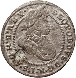 Silesia under Austrian rule, Leopold I, krajcar 1699 CB, Brzeg