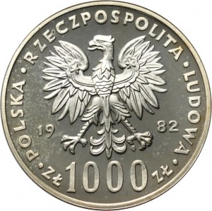 Poľská ľudová republika, 1000 zlotých 1982, Ján Pavol II, SAMPLE