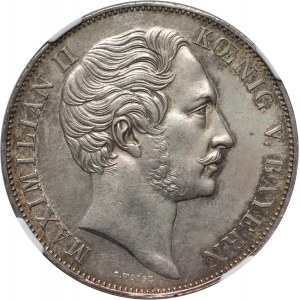 Germany, Bavaria, Miximilian II Josef, 2 Gulden 1855, Munich, Restoration of the Madonna Column