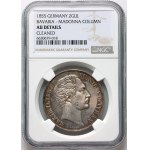 Germany, Bavaria, Miximilian II Josef, 2 Gulden 1855, Munich, Restoration of the Madonna Column