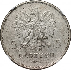 II RP, 5 zloty 1928, Bruxelles, Nike