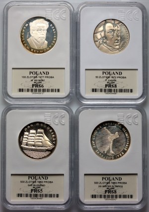 PRL, Set di monete proof 1972-1983, (4 pezzi), CAMPIONE