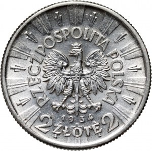 II RP, 2 zloty 1934, Warsaw, Józef Piłsudski