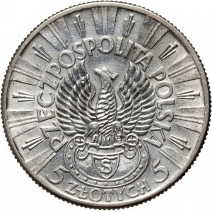 II RP, 5 złotych 1934, Warszawa, Józef Piłsudski, Orzeł Strzelecki