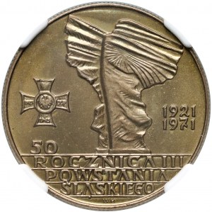 Poľská ľudová republika, 10 zlotých 1971, 50. výročie 3. sliezskeho povstania