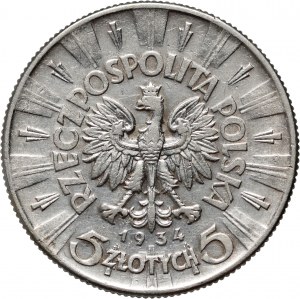 II RP, 5 złotych 1934, Warszawa, Józef Piłsudski