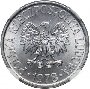 PRL, 50 grošov 1978, bez mincovej značky