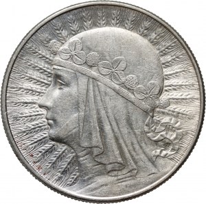 II RP, 10 zloty 1932, Warsaw, Head of a Woman