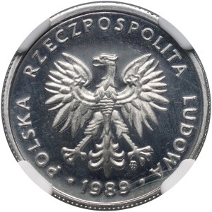 PRL, 5 Zloty 1989, Spiegelstempel (PROOF)