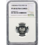 PRL, 5 zlotys 1989, PROOF