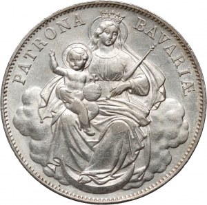 Germania, Baviera, Ludwig II, tallero senza data (1865), Monaco di Baviera