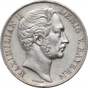 Deutschland, Bayern, Maximilian II. Joseph, 2 Gulden 1855, München, Denkmal für die Jungfrau Maria