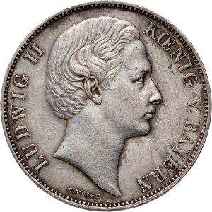 Germania, Baviera, Ludwig II, tallero (Vereinsthaler) 1869