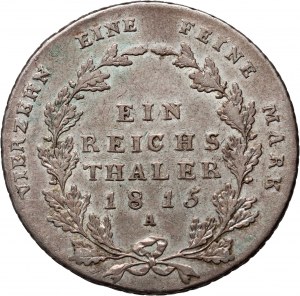 Allemagne, Prusse, Friedrich Wilhelm III, 1815 A thaler, Berlin