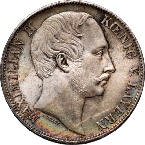 Allemagne, Bavière, Maximilien II, thaler 1860, Munich