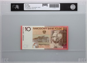 III RP, 10 złotych 2008, Józef Piłsudski - 90-lecie Odzyskania Niepodległości, seria ON