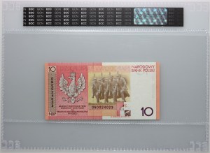 III RP, 10 złotych 2008, Józef Piłsudski - 90-lecie Odzyskania Niepodległości, seria ON