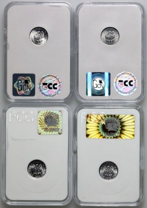 PRL, ensemble de 5 pennies de 1962-1971 (4 pièces)