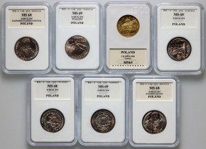 III RP, serie di monete 1993-2008 (7 pezzi)