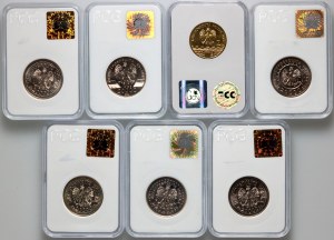 III RP, zestaw monet z lat 1993-2008 (7 sztuk)