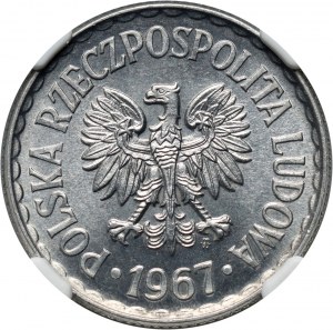 People's Republic of Poland, 1 zloty 1967