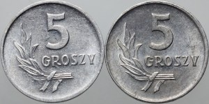 PRL, lot de 5 groszy 1959, 5 groszy 1960