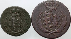 Varšavské knížectví, Fridrich August I., sada grošů 1811 B, 3 groše 1813 IB, Varšava