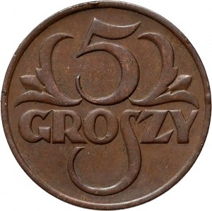 II RP, 5 grosz 1930, Warsaw