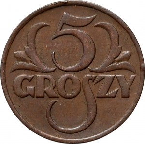 II RP, 5 groszy 1930, Warschau